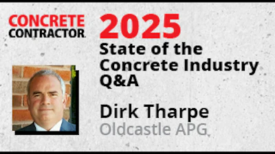 2025 Concrete Industry report header with professional headshot