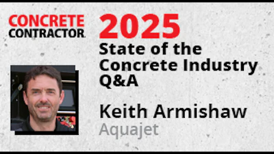 2025 Concrete Contractor magazine Q&A featuring Keith Armislaw from Aquajet