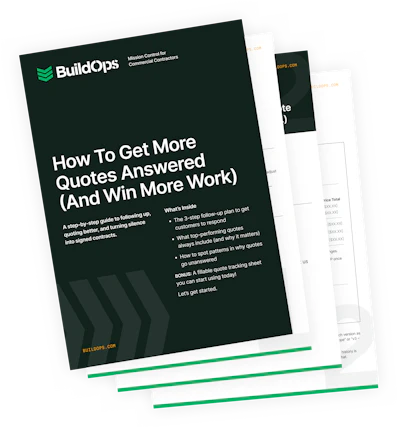 BuildOps guide cover: How to get more quotes and win more work