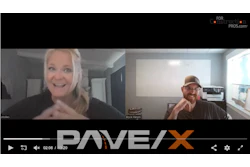 PAVEX video conference screenshot with two participants