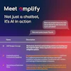 Amplify AI chatbot interface showing project management issue tracking screen
