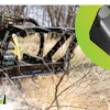 Forestry mulcher with armored carbide teeth clearing wooded terrain