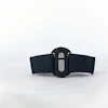 Black fitness tracker or wearable device with elastic band
