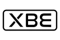 XBE logo: Black letters X, B, E in rectangular border