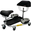 Ergonomic wheeled medical mobility device with adjustable seat and support