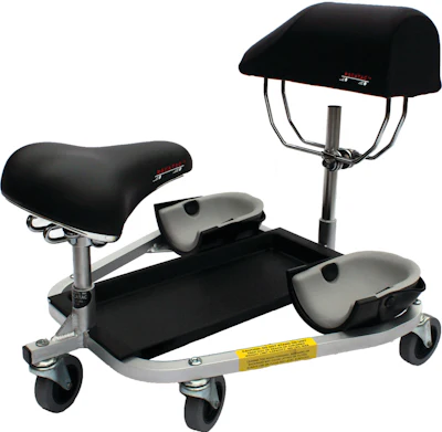 Ergonomic wheeled medical mobility device with adjustable seat and support