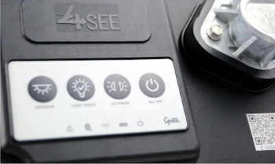 Vehicle control panel with 4SEE interface and illumination settings