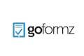 GoFormz logo: blue checkmark inside tablet/clipboard icon with brand name