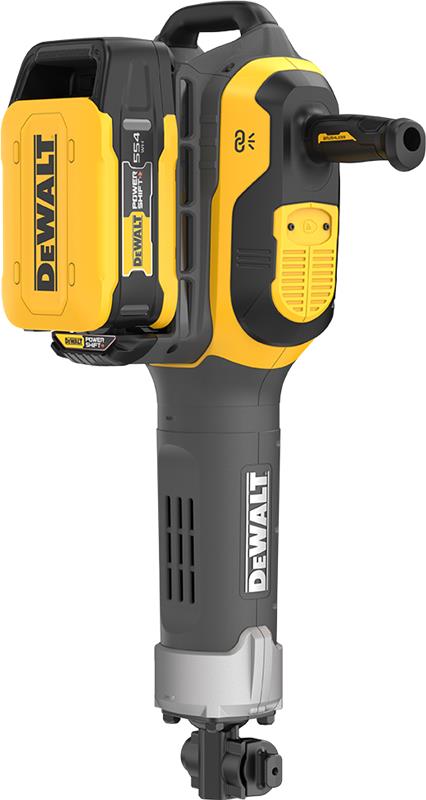 DeWalt yellow and black cordless power tool with battery pack