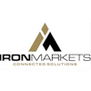 IronMarkets logo: Geometric black and gold mountain-inspired design