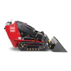 Red Toro Dingo compact track loader with bucket attachment
