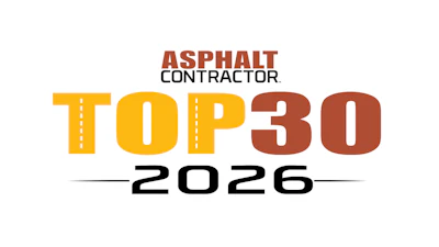 Asphalt Contractor Top 30 2026 award badge logo