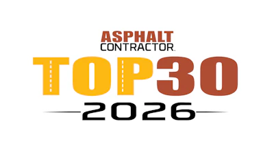 Asphalt Contractor Top 30 2026 award badge logo