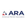 American Rental Association logo with geometric symbol and navy blue text