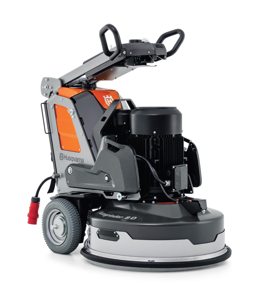 Husqvarna Sprinter 50D floor grinding and polishing machine with orange and gray finish