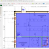 Architectural floor plan showing conference room, superintendent office, and IT closet with dimensions and layout details