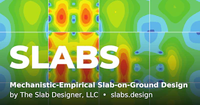 SLABS logo by The Slab Designer LLC featuring colorful thermal heat map design