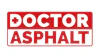 Doctor Asphalt red and white logo with medical cross symbol